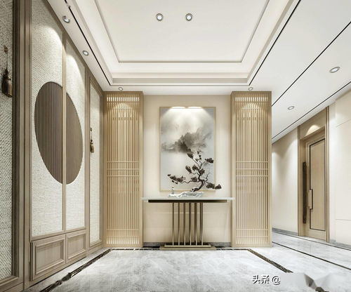 新中式别墅室内装修设计cad施工图纸 3d模型 效果图儒雅禅意